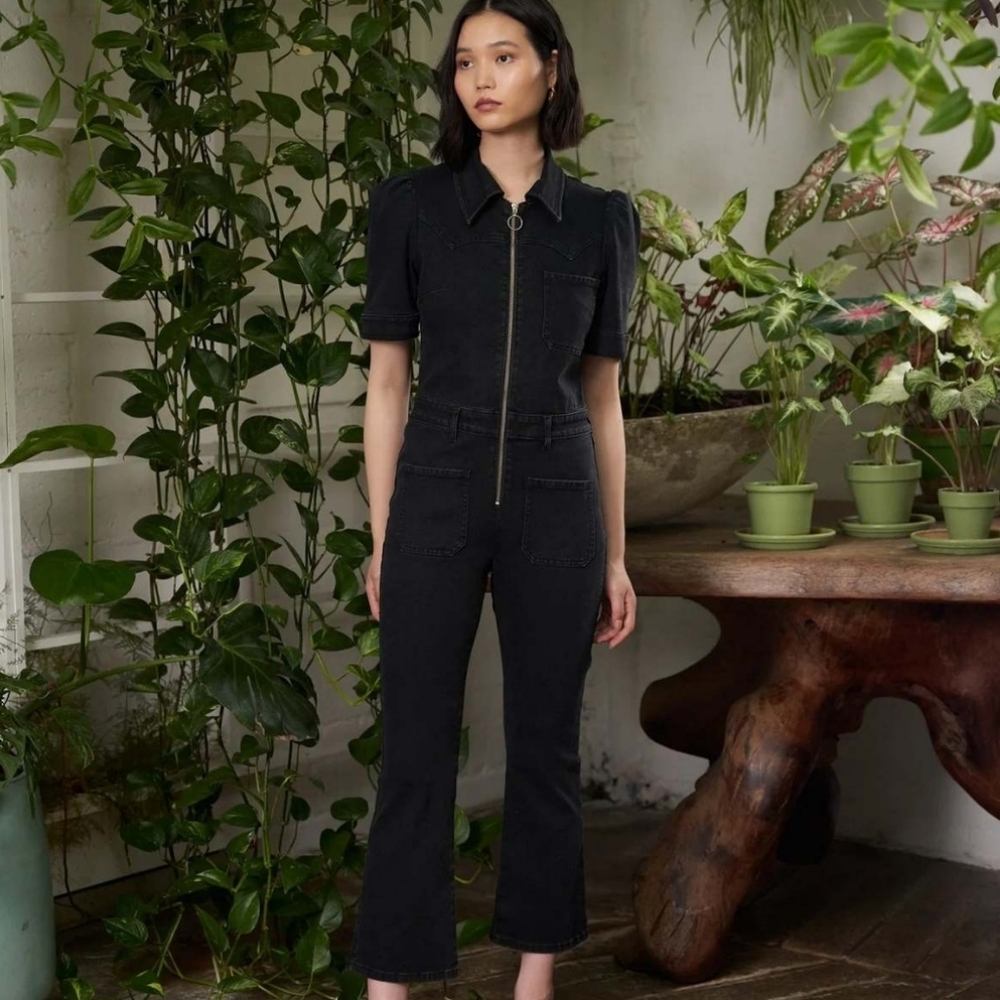 Seventy + Mochi Kit All In One - Washed Black Denim US Size 8 NWT